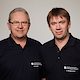 In der breit gefächerten Bauausbildung sind Michael Griebl (links) und Erich Windpassinger im Einsatz. Foto Kaps, Herr Lang