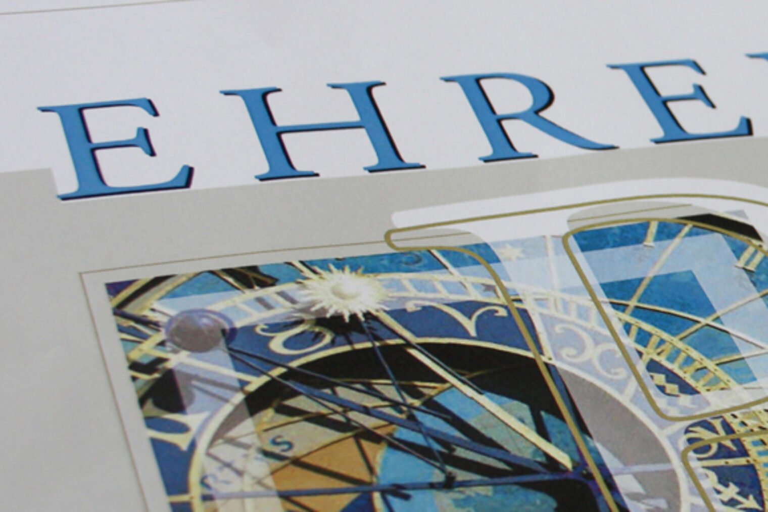 Das Ehrenblatt ist ein Zeichen der Wertschätzung.