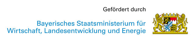 Förderlogo Bay. Staatsministerium für Wirtschaft, Landesentwicklung und Energie