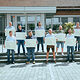 Gruppenfoto der Maler u. Lackierer bei der Meisterbriefübergabe in Regensburg. 