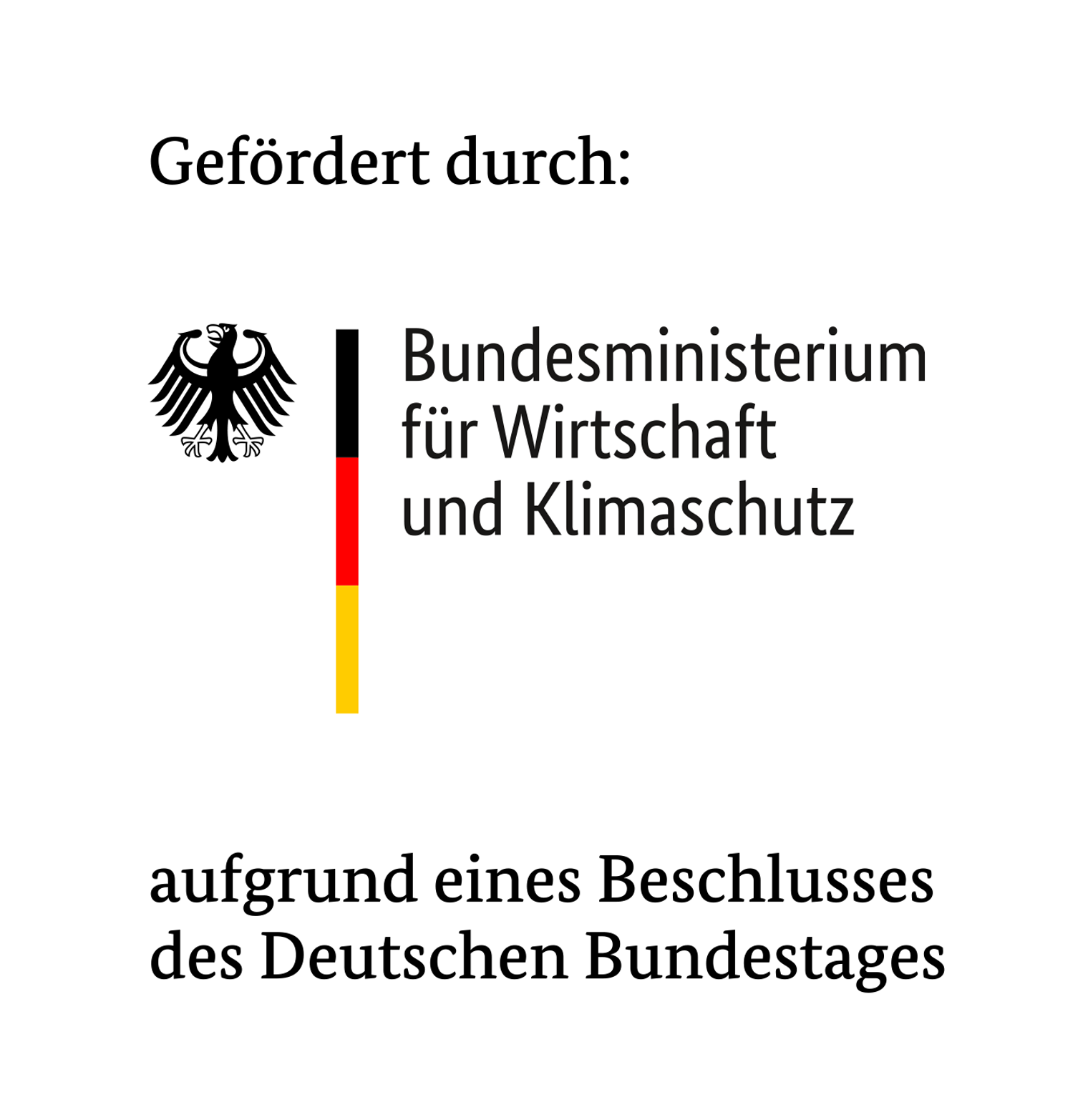 Förderlogo Bundesministerium für Wirtschaft und Klimaschutz