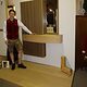 Johannes Wimmer aus 84513 Töging stellte diesen Schlüsselschrank aus Eiche her. Die Zierleisten sind Eiche geräuchert.