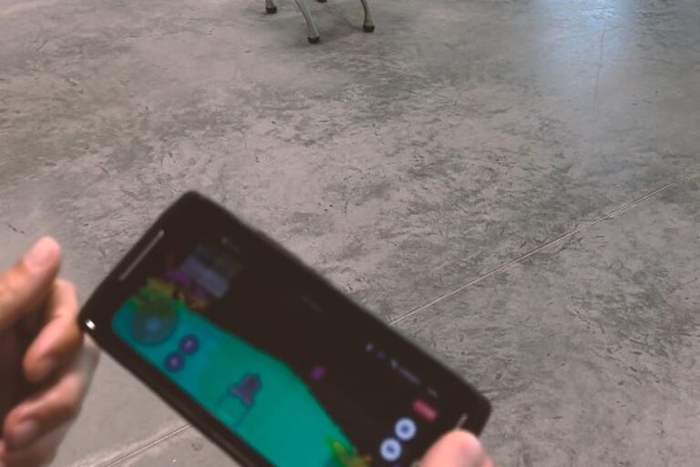 Roboterhundsteuerung über das LIDA-Lasersystem 