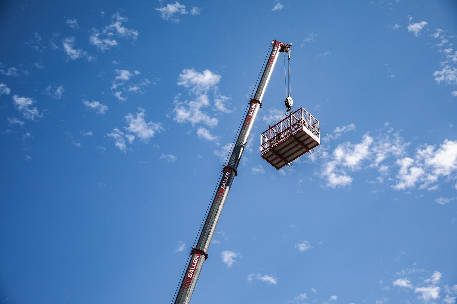 Mit dem Kran ging´s hoch hinaus - 60 m in die Höhe! 