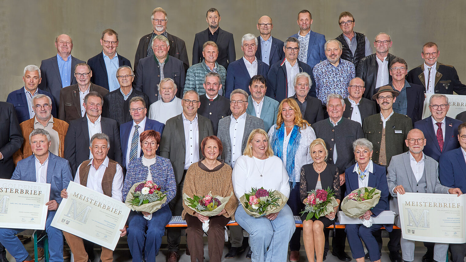 Gruppenfoto mit allen Goldenen Meistern aus Passau.