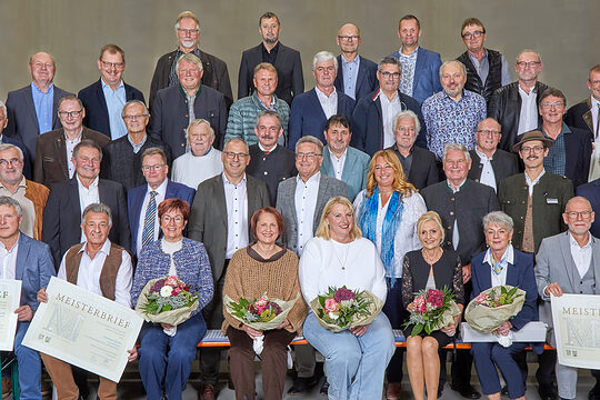 Gruppenfoto mit allen Goldenen Meistern aus Passau.