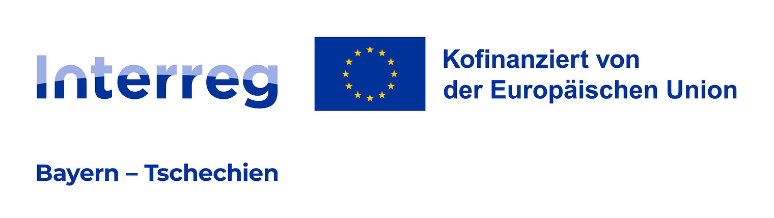 Logo Interreg Bayern - Tschechien Kofinanziert von der Europäischen Union