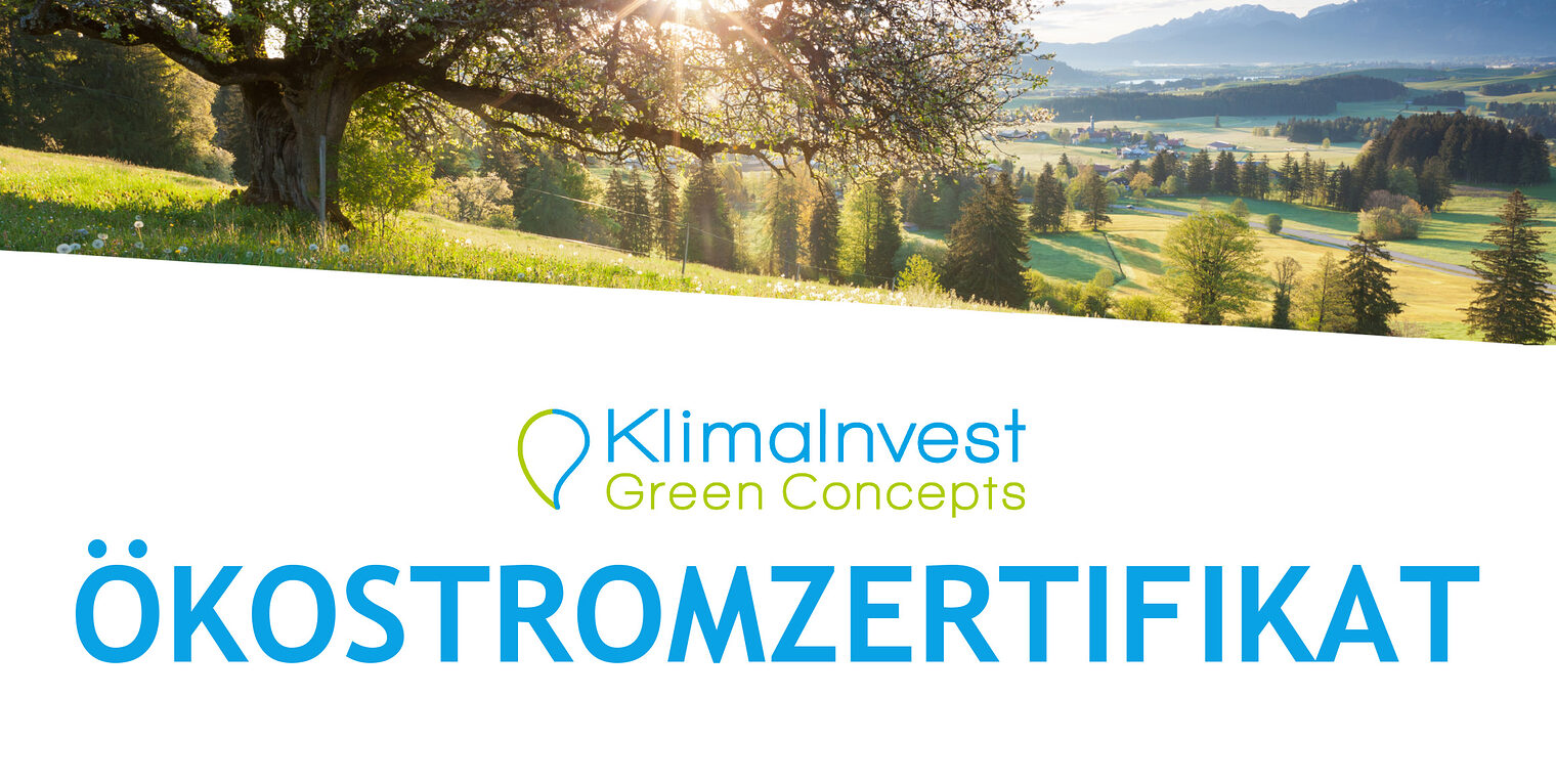 Klimainvest - Green Concepts Ökostromzertifikat