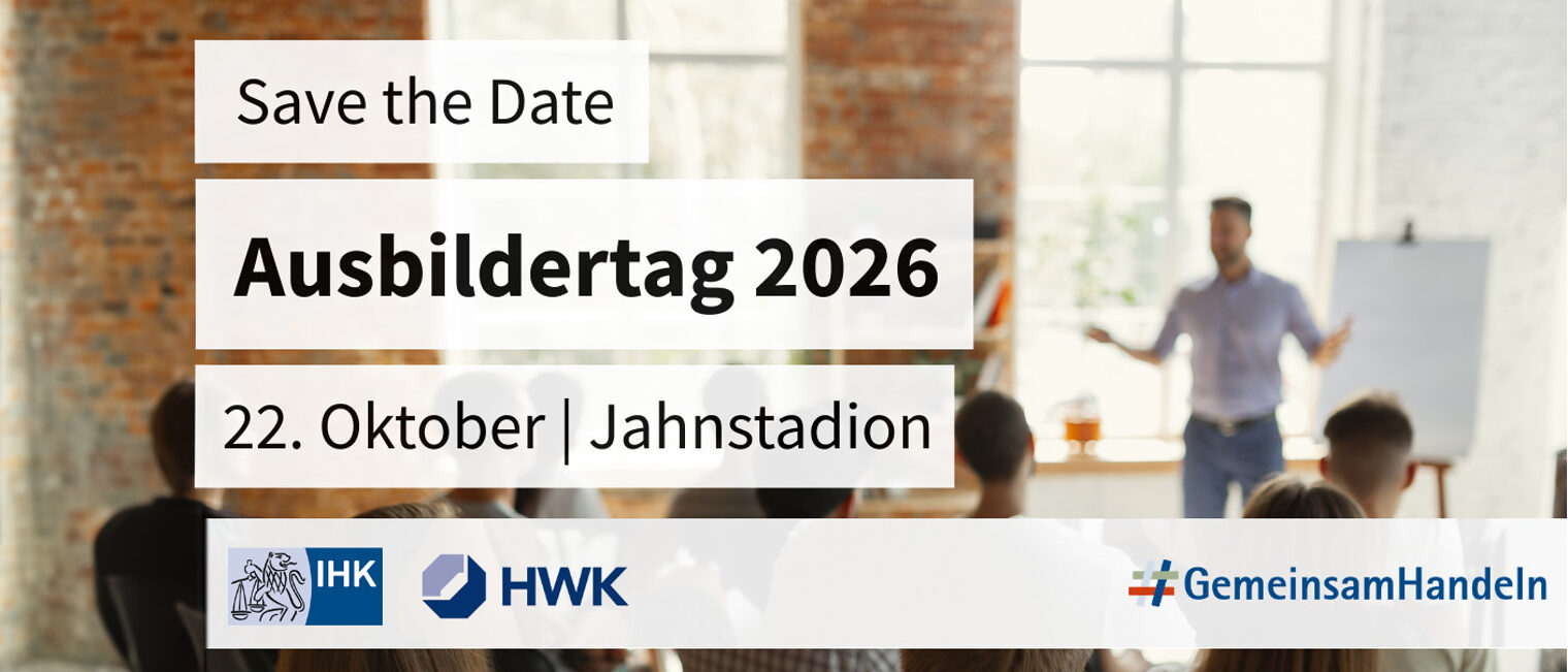 Save the Date - Ausbildertag 2026 am 22. Oktober 2026 im Jahnstadion