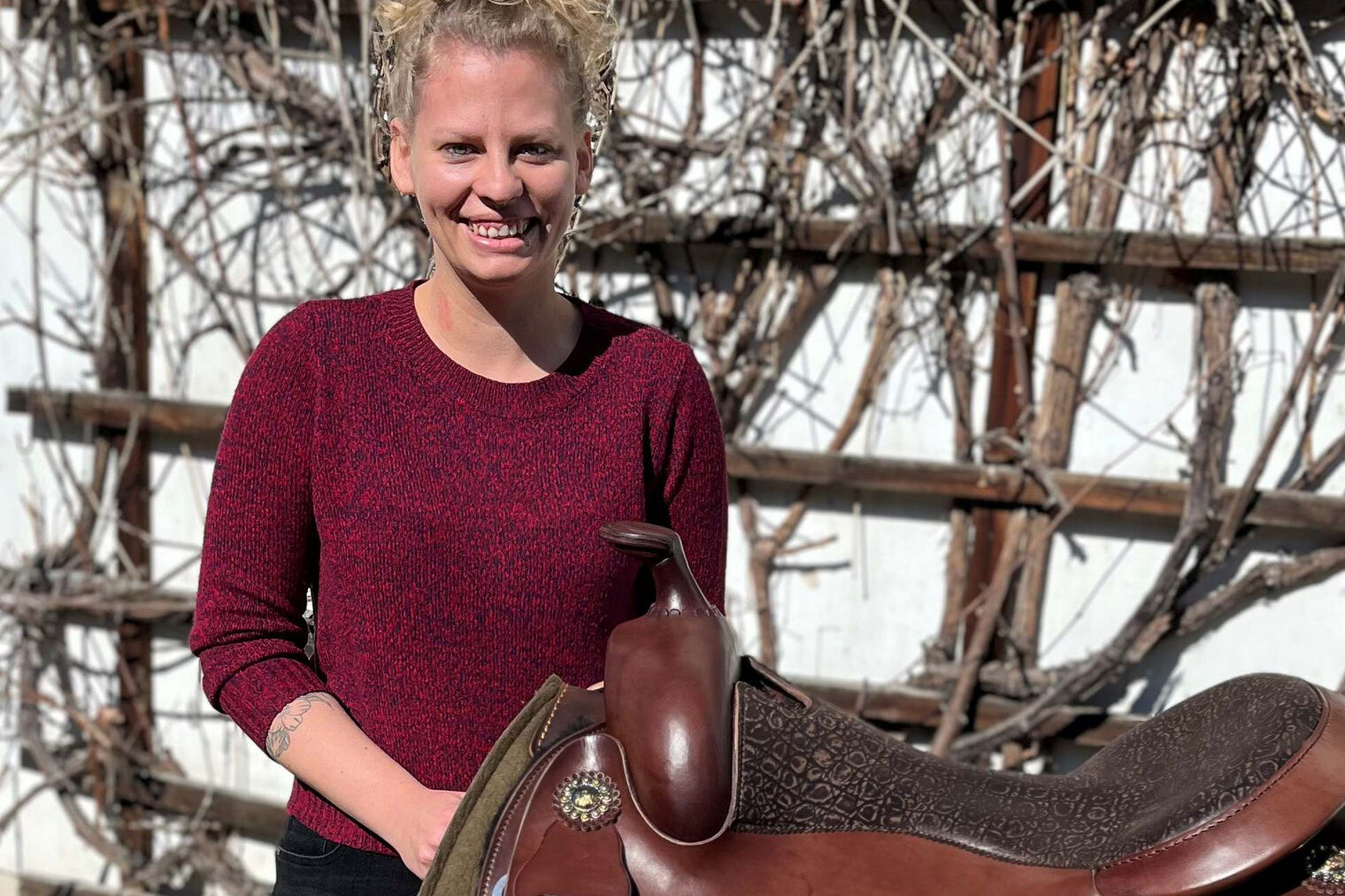 Eine echte Meisterleistung: Jungmeisterin Viviana Nikol August Esau fertigte einen Westernsattel an und wurde Kursbeste. 