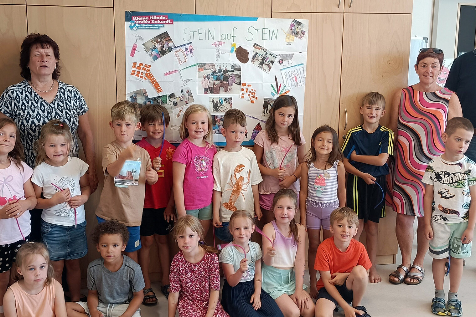 Die Kinder der Caritas Kita Johanniskirchen freuten sich über ein Brezen-Frühstück.