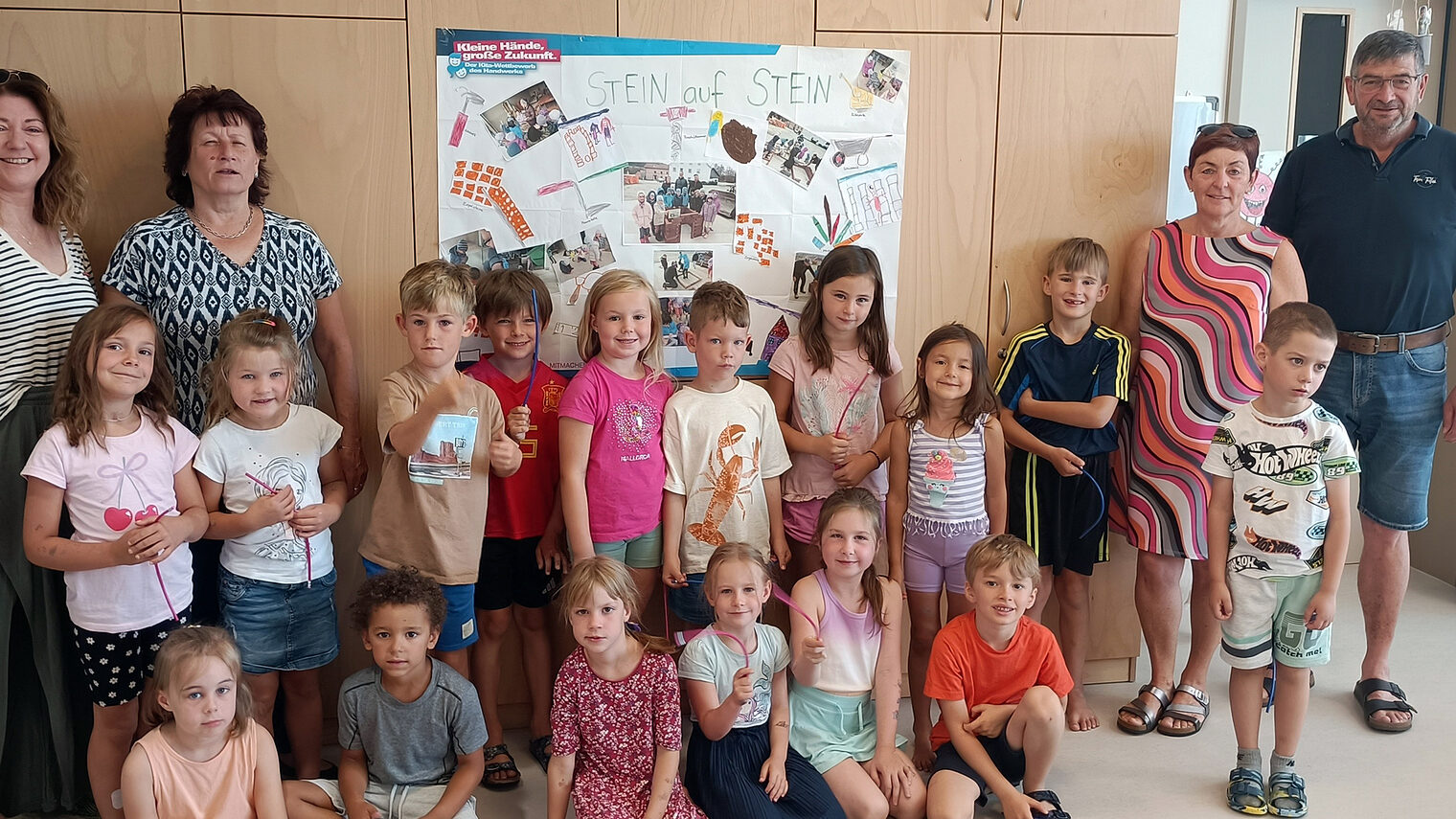 Die Kinder der Caritas Kita Johanniskirchen freuten sich über ein Brezen-Frühstück.