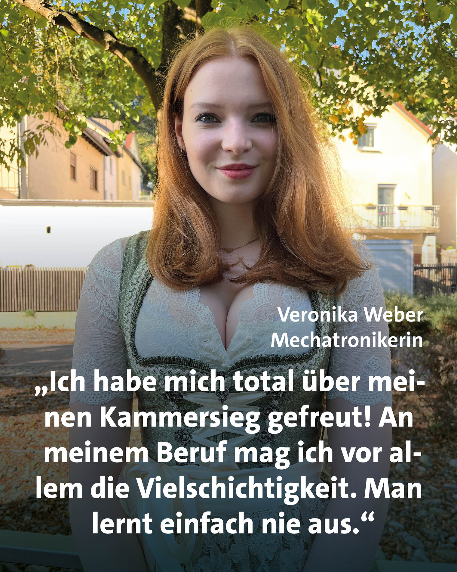 Mechatronikerin Veronika Weber bei der Deutschen Meisterschaft im Handwerk. 