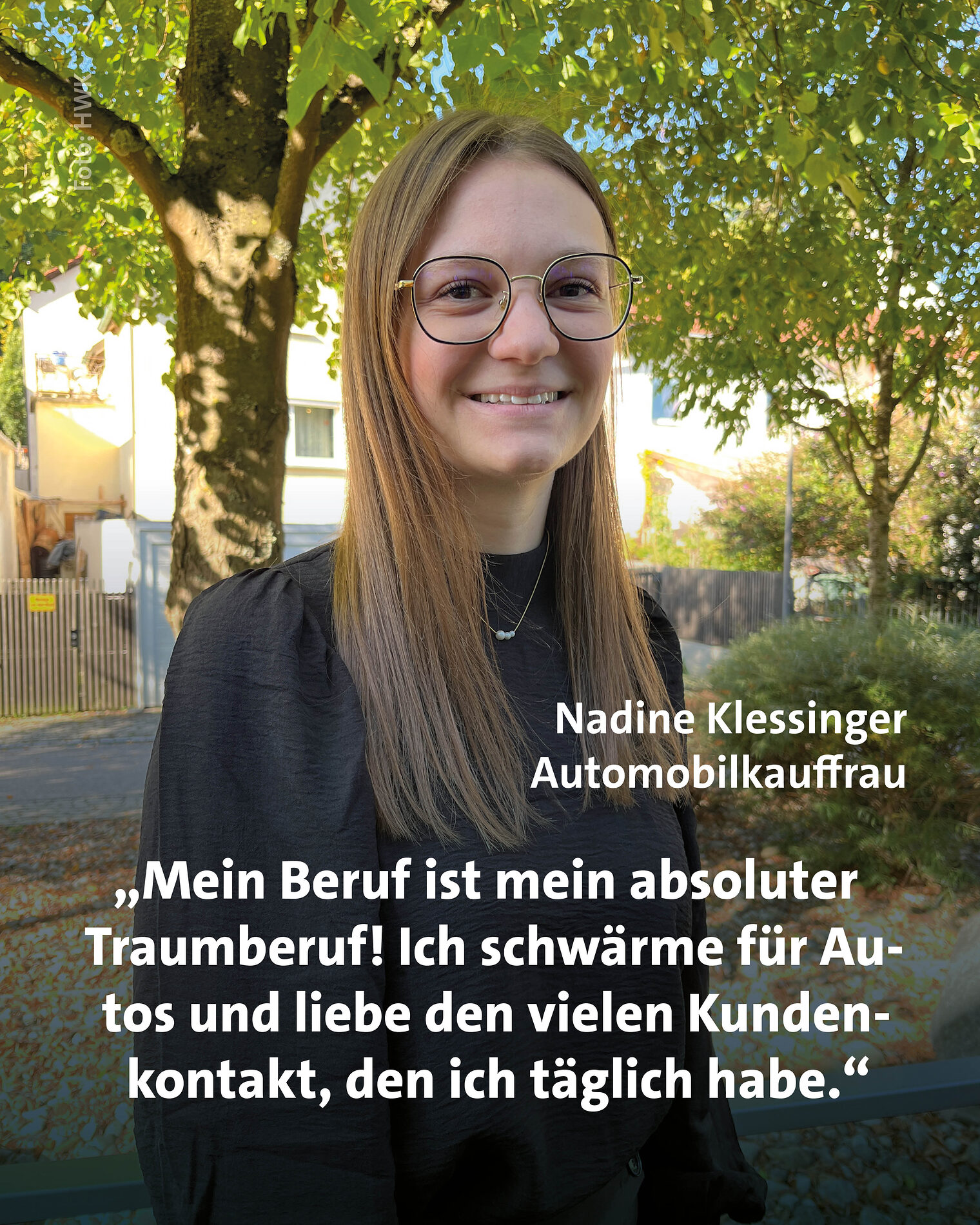 Automobilkauffrau Nadine Klesinger bei der Deutschen Meisterschaft im Handwerk. 