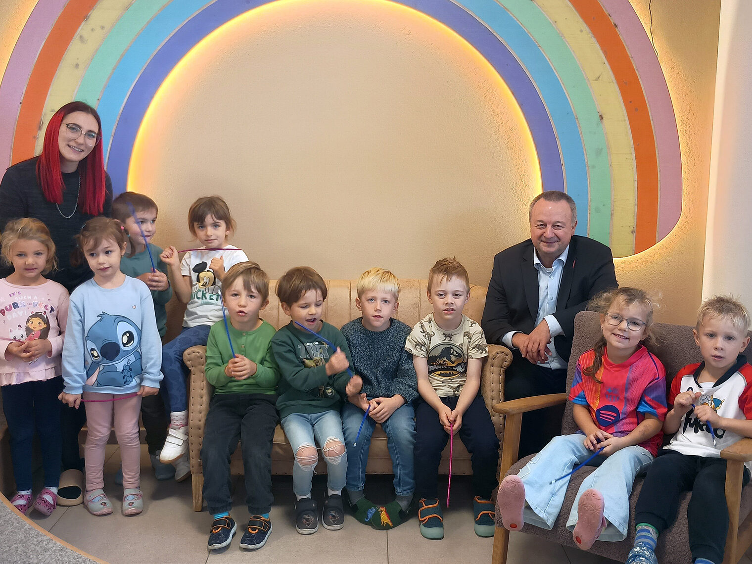 HWK-Vizepräsident Christian Läpple zu Gast im Kinderhaus am Regenbogen.